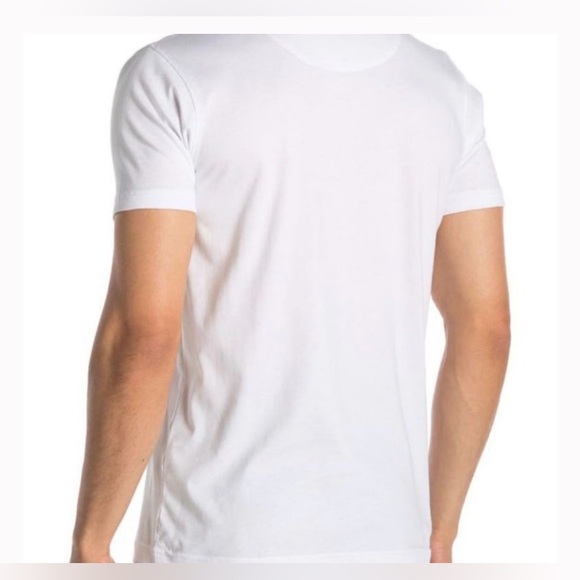 Roberto Cavalli White Tee with reddish and Yellow Eagle Graphic - Picture 2 of 10